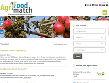 Tablet Screenshot of postesvacants.agrimatch.be